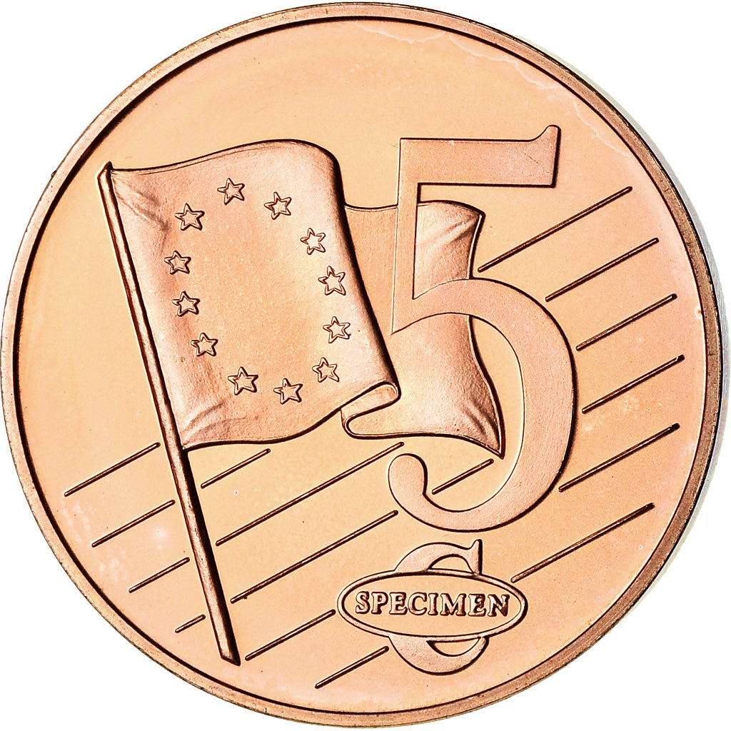 Serbia, 5 Euro Cent, 2004, unofficial private coin, MS(63), Copper Plated Steel