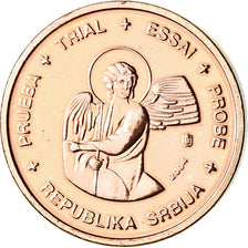 Serbia, 2 Euro Cent, 2004, unofficial private coin, MS(63), Copper Plated Steel