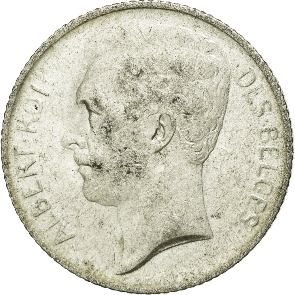 Coin, Belgium, 50 Centimes, 1912, AU(50-53), Silver, KM:70