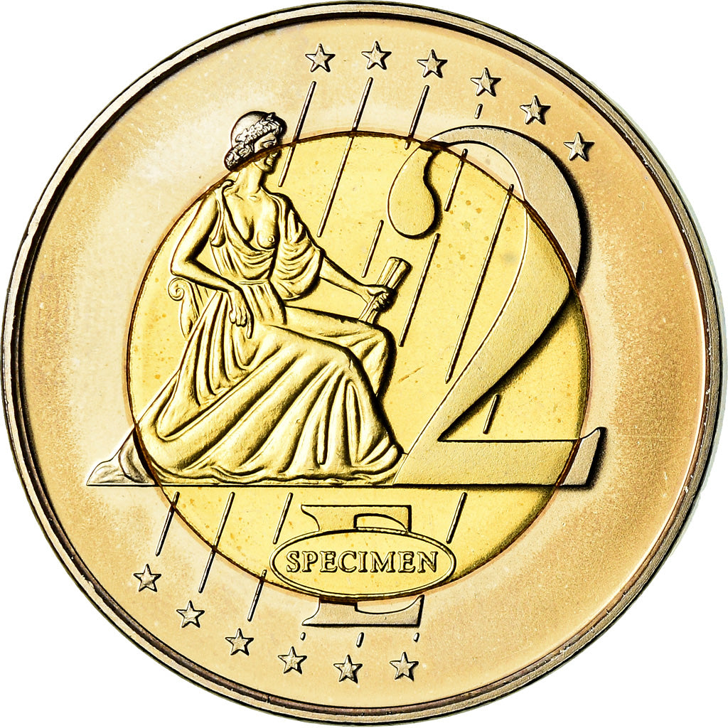 Bulgaria, 2 Euro, 2003, unofficial private coin, MS(63), Bi-Metallic