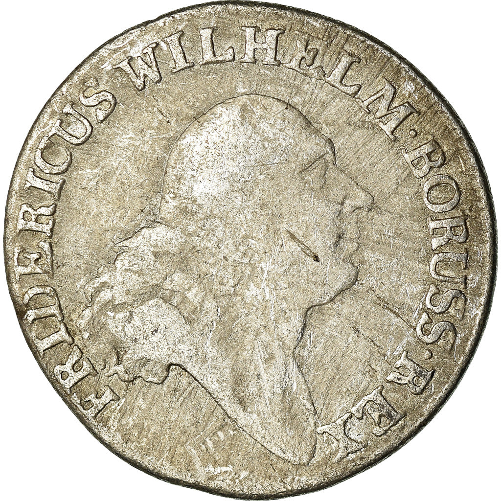 Moneta, Stati tedeschi, PRUSSIA, Friedrich Wilhelm II, 4 Groschen, 1797, MB