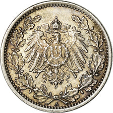 Coin, GERMANY - EMPIRE, 1/2 Mark, 1918, Berlin, EF(40-45), Silver, KM:17