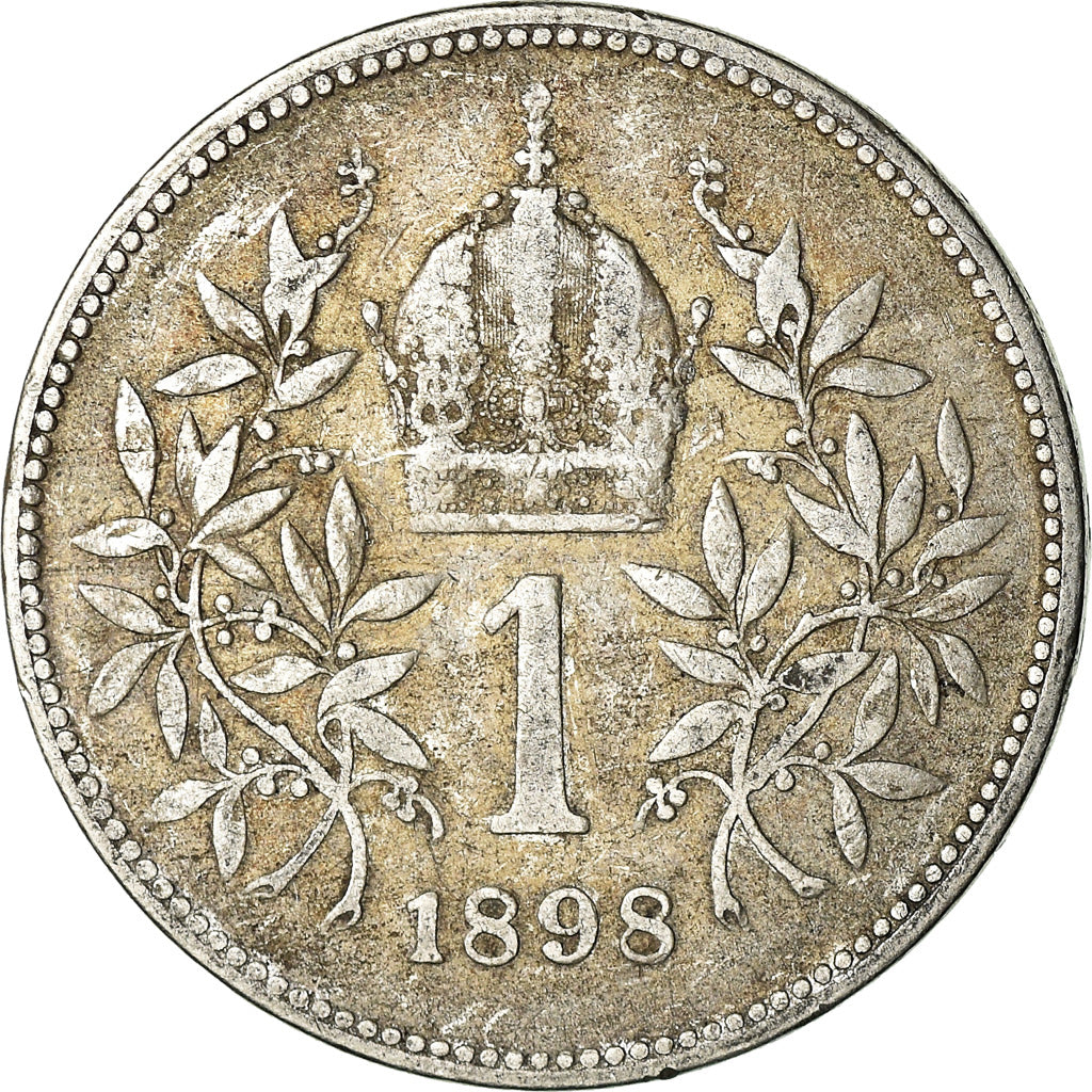 Monnaie, Autriche, Franz Joseph I, Corona, 1898, TB, Argent, KM:2804