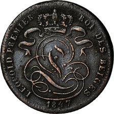 Coin, Belgium, Leopold I, Centime, 1847, EF(40-45), Copper, KM:1.2