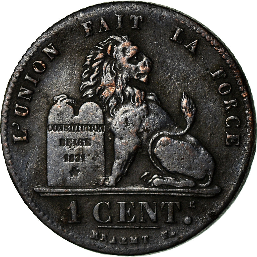 Coin, Belgium, Leopold I, Centime, 1847, EF(40-45), Copper, KM:1.2