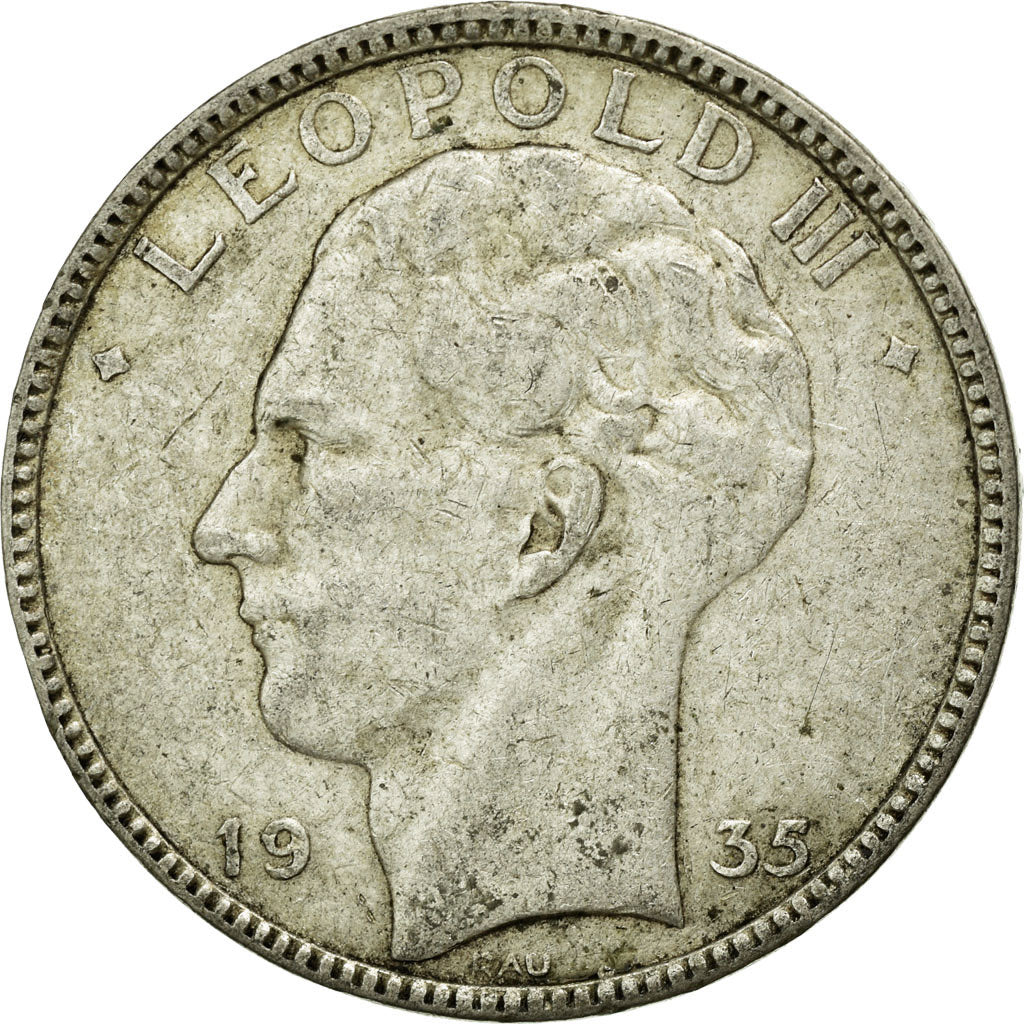 Monnaie, Belgique, 20 Francs, 20 Frank, 1935, TTB+, Argent, KM:105