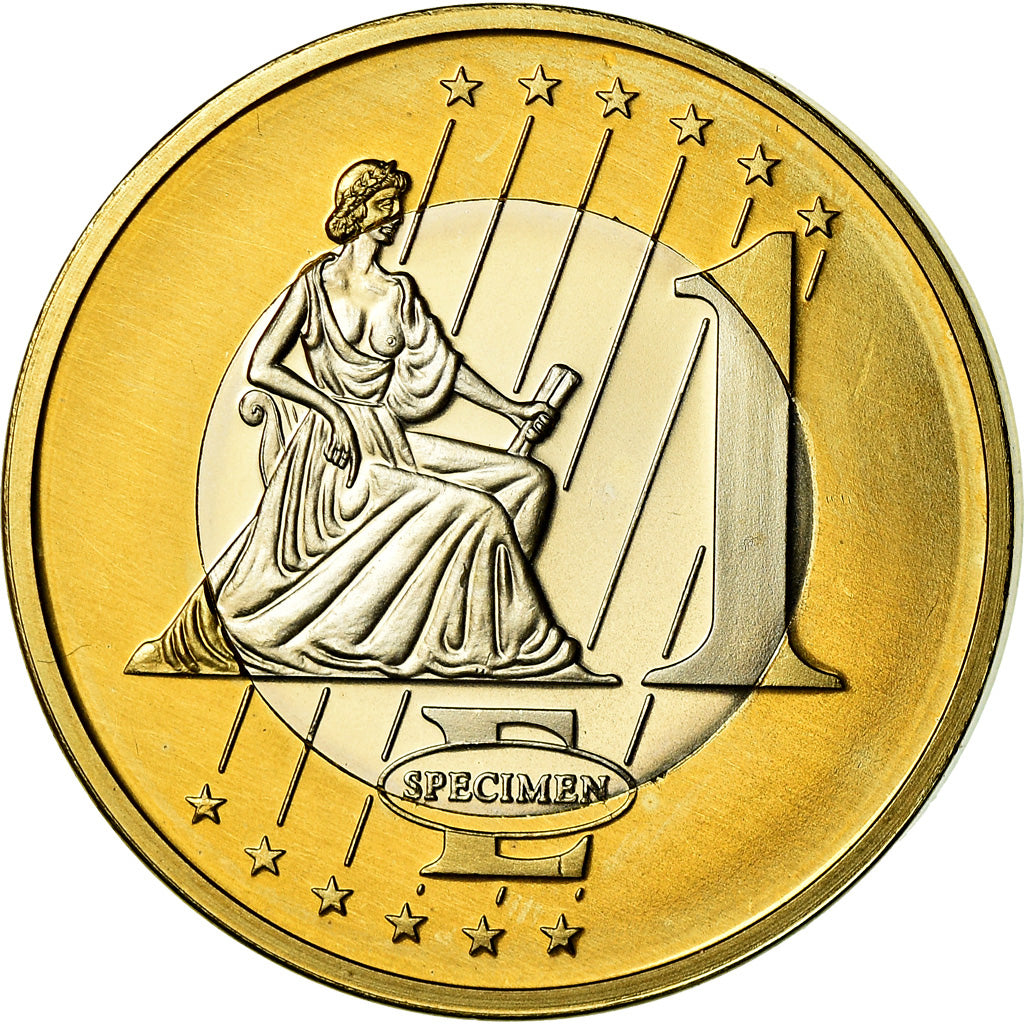 Poland, Euro, 2003, unofficial private coin, MS(63), Bi-Metallic