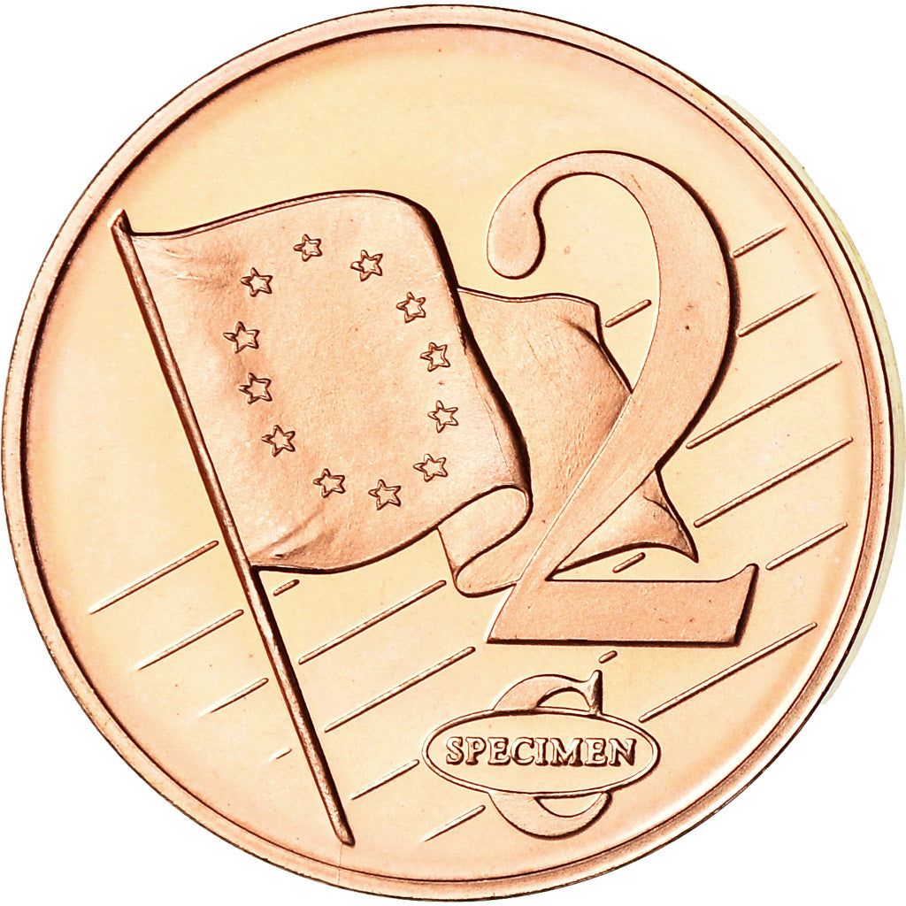 Turkey, 2 Euro Cent, 2003, unofficial private coin, MS(63), Copper Plated Steel