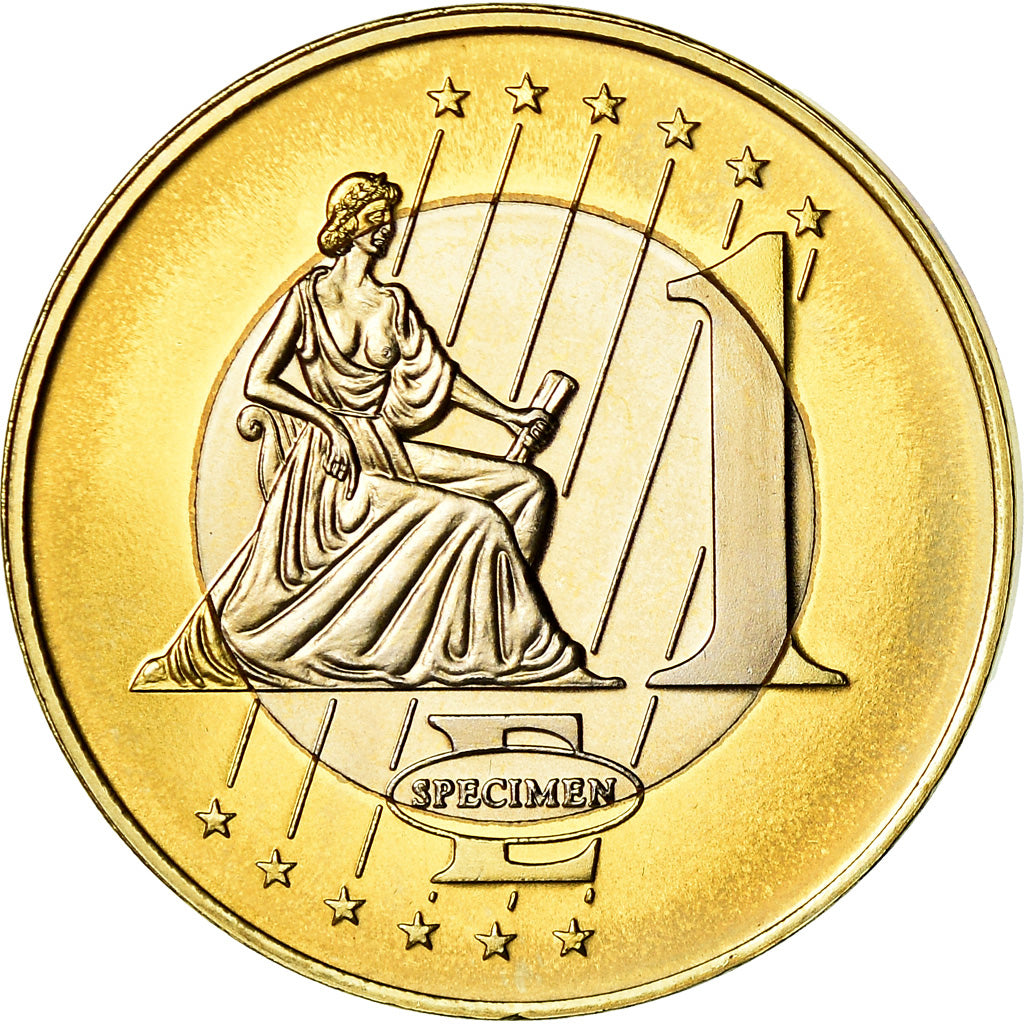 Switzerland, Euro, 2005, unofficial private coin, MS(63), Bi-Metallic