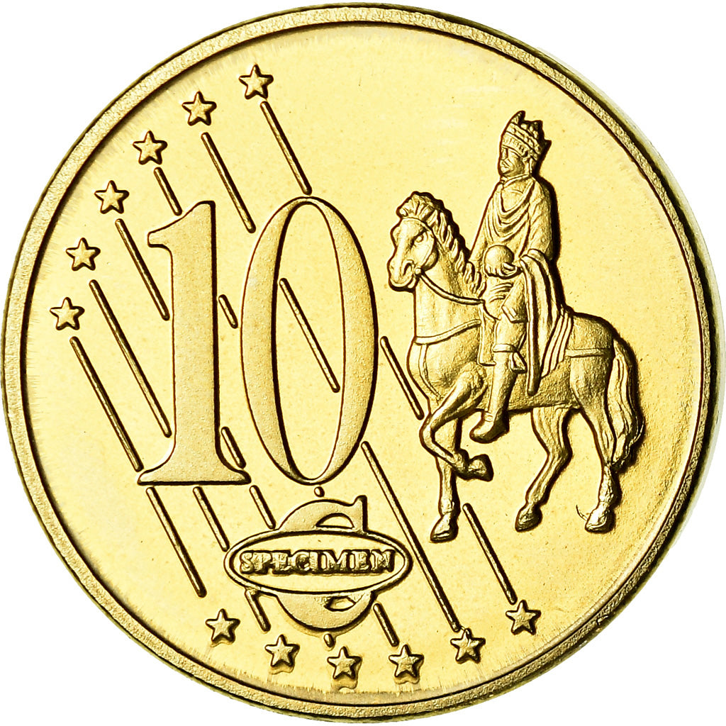Switzerland, 10 Euro Cent, 2005, unofficial private coin, MS(63), Brass