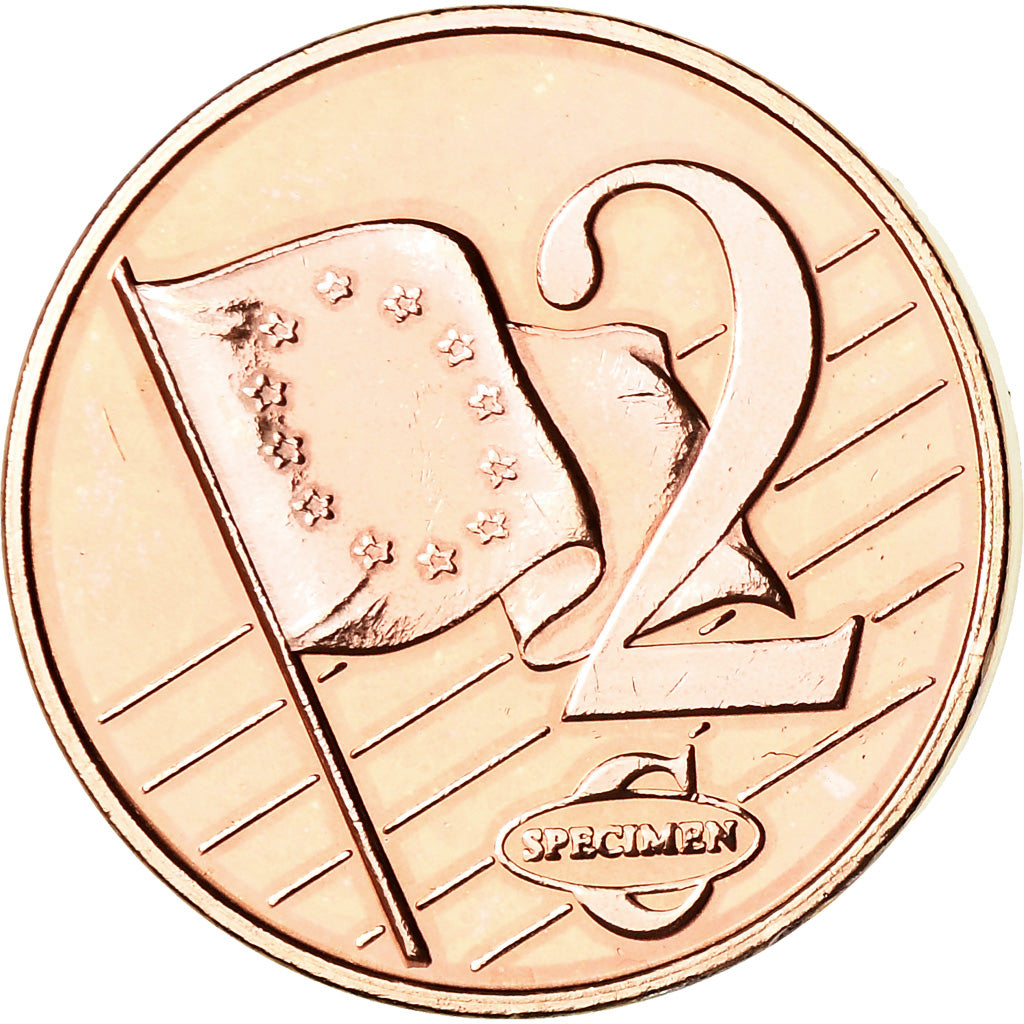 Switzerland, 2 Euro Cent, 2005, unofficial private coin, MS(63), Copper Plated