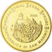 San Marino, 50 Euro Cent, 2005, unofficial private coin, MS(63), Bi-Metallic