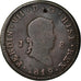 Moneta, Spagna, Ferdinand VII, 8 Maravedis, 1819, Jubia, MB, Rame, KM:491