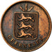Coin, Guernsey, 4 Doubles, 1889, Heaton, Birmingham, VF(30-35), Bronze, KM:5