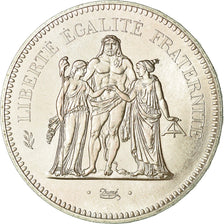 Coin, France, Hercule, 50 Francs, 1975, Paris, MS(64), Silver, KM:941.1