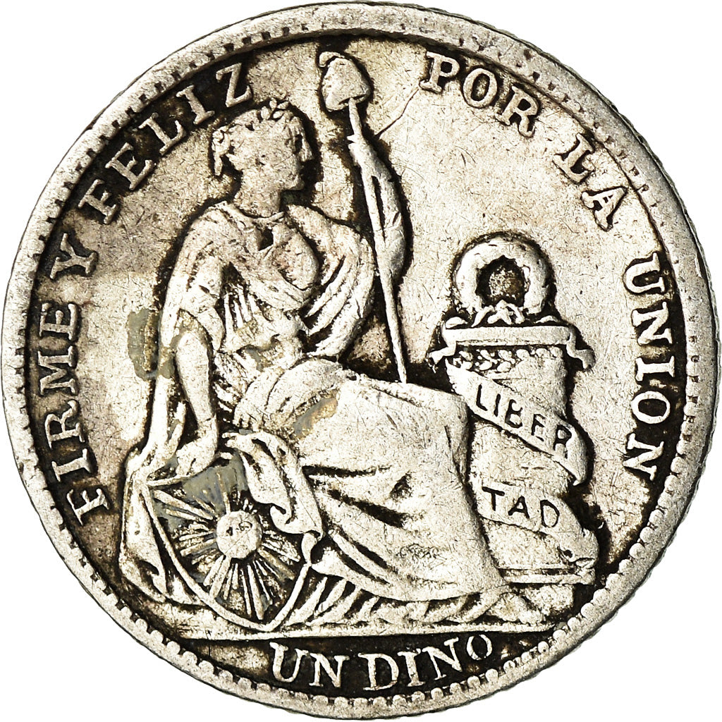Monnaie, Pérou, Dinero, 1904, Lima, TB+, Argent, KM:204.2
