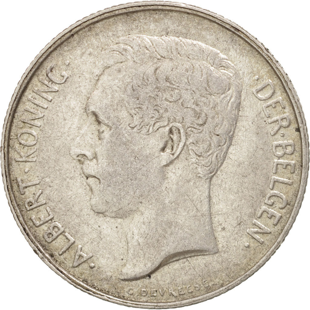 Coin, Belgium, 2 Francs, 2 Frank, 1911, AU(50-53), Silver, KM:75