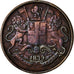 Coin, INDIA-BRITISH, 1/4 Anna, 1835, VF(30-35), Copper, KM:446.2