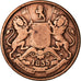 Coin, INDIA-BRITISH, 1/2 Anna, 1835, VF(20-25), Copper, KM:447.1