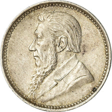 Coin, South Africa, 3 Pence, 1897, AU(55-58), Silver, KM:3