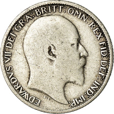 Coin, Great Britain, Edward VII, 6 Pence, 1907, VF(20-25), Silver, KM:799