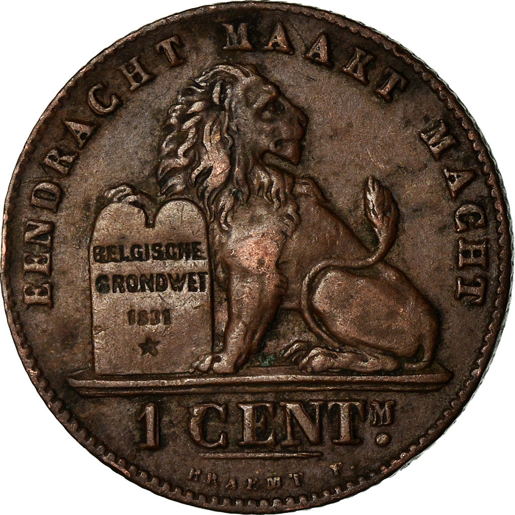Münze, Belgien, Leopold II, Centime, 1907, SS, Kupfer, KM:34.1