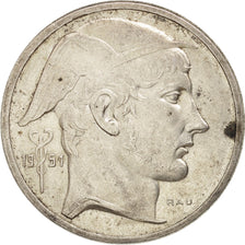 Belgium, 50 Francs, 50 Frank, 1951, AU(50-53), Silver, KM:136.1