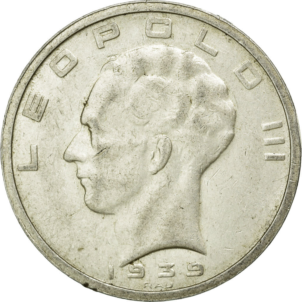 Monnaie, Belgique, 50 Francs, 50 Frank, 1939, TTB+, Argent, KM:122.1