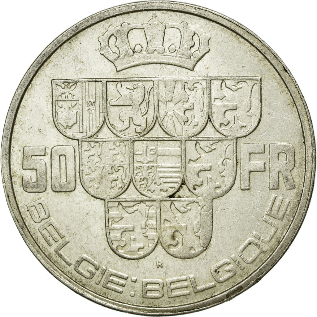 Monnaie, Belgique, 50 Francs, 50 Frank, 1939, TTB+, Argent, KM:122.1