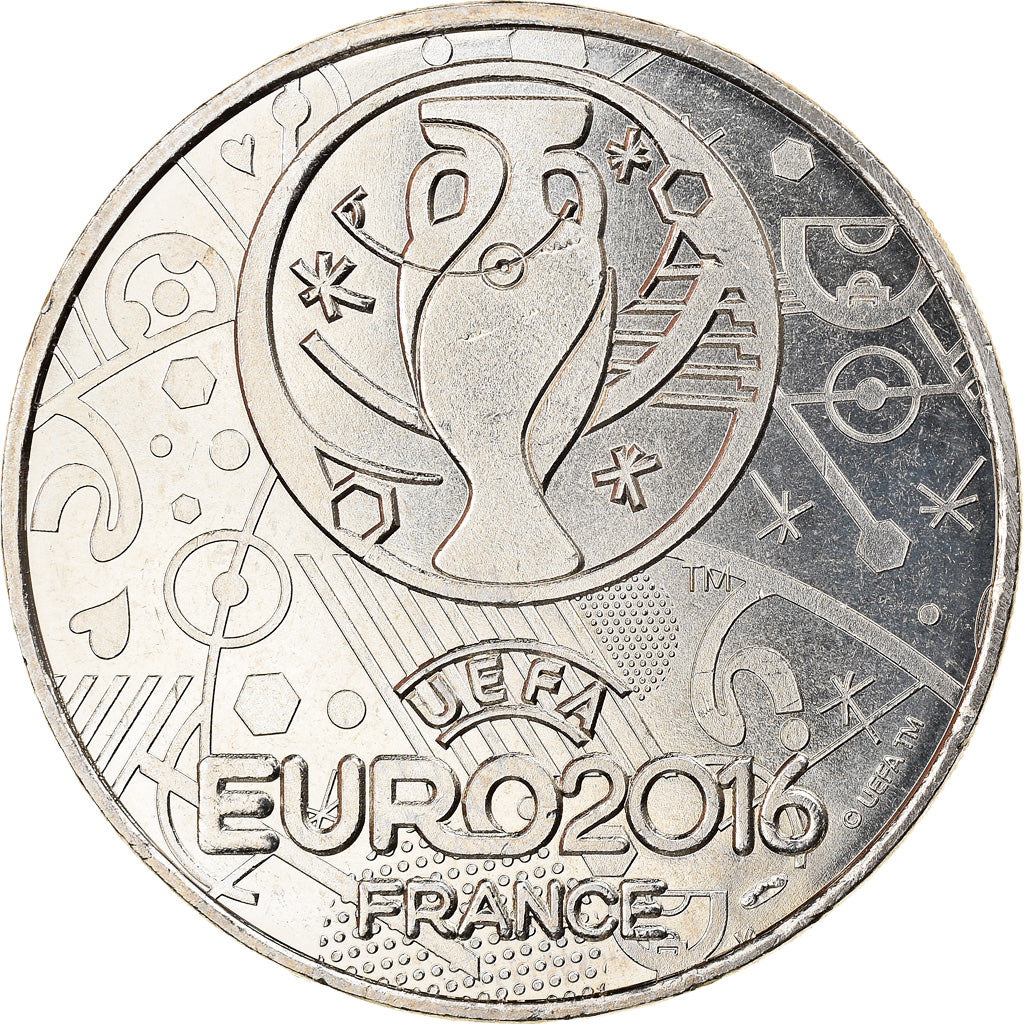 France, Jeton, Football, Roumanie, Euro, Sports & leisure, 2016, MS(64)