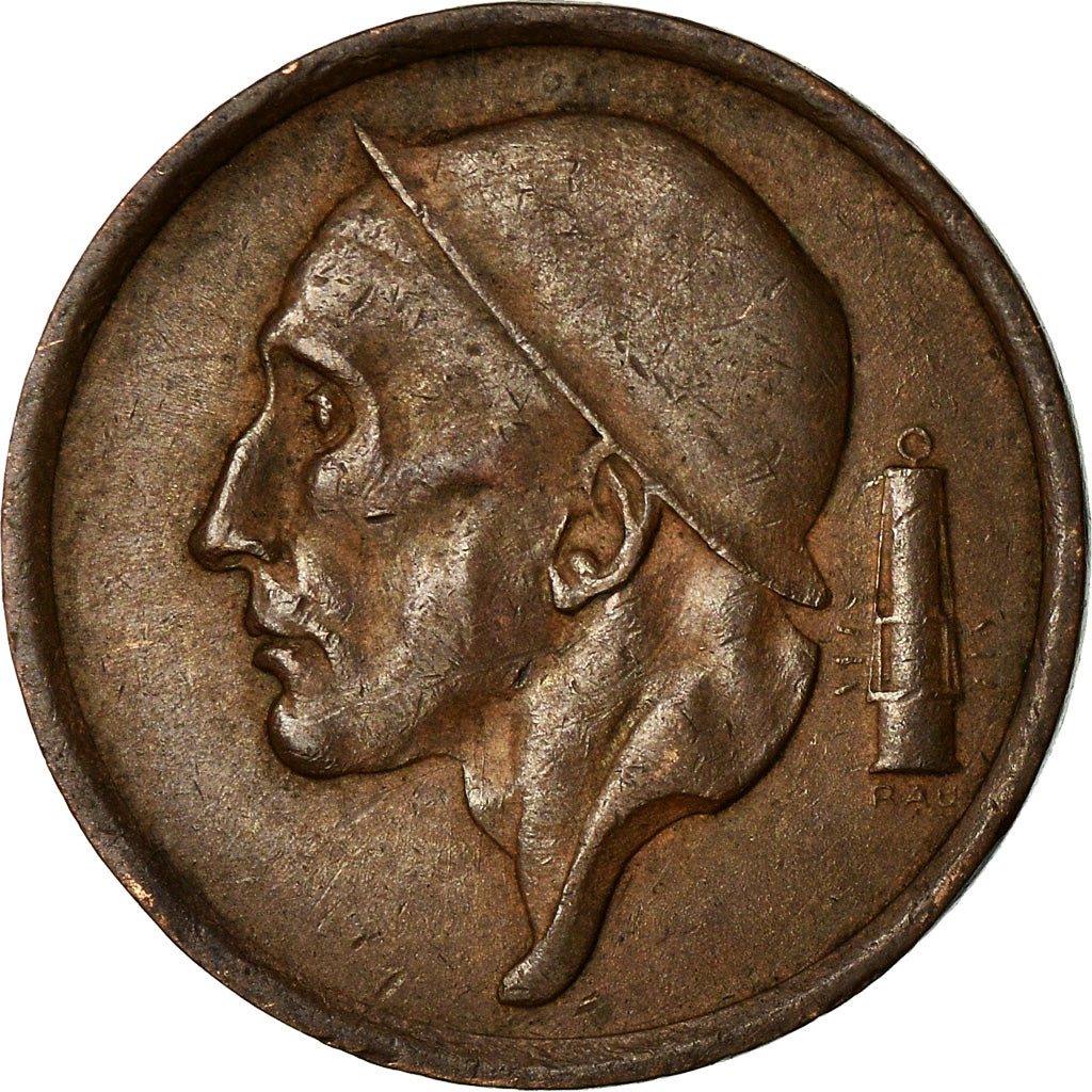 Coin, Belgium, 20 Centimes, 1954, EF(40-45), Bronze, KM:147.1