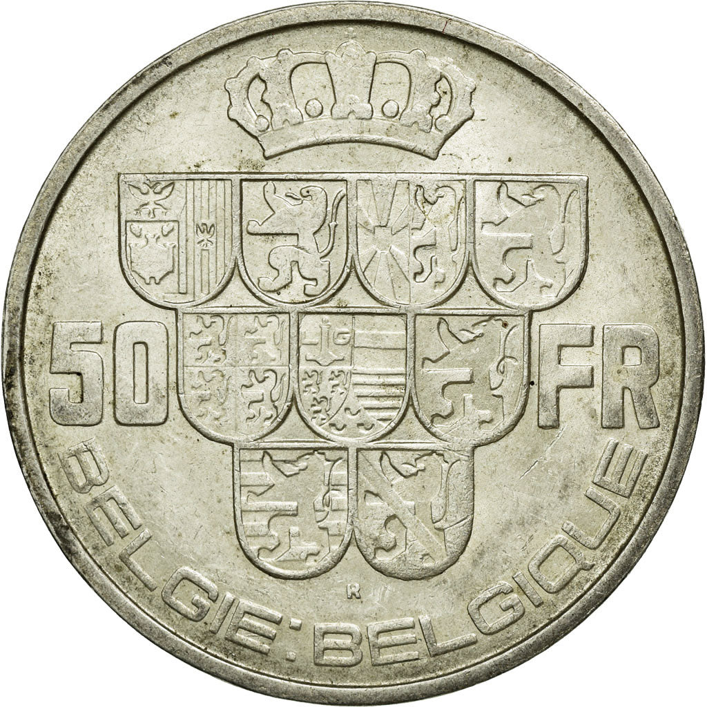 Monnaie, Belgique, 50 Francs, 50 Frank, 1939, TTB+, Argent, KM:122.1