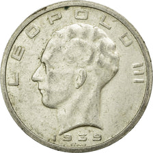 Münze, Belgien, 50 Francs, 50 Frank, 1939, SS+, Silber, KM:122.1