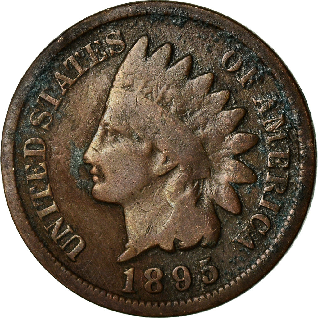 Coin, United States, Indian Head Cent, Cent, 1895, U.S. Mint, Philadelphia