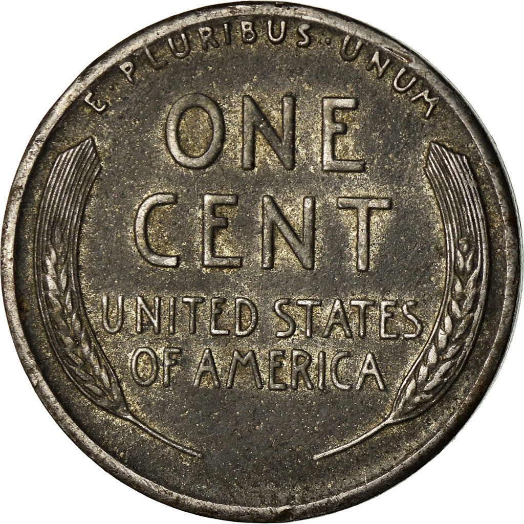 Coin, United States, Lincoln Cent, Cent, 1943, U.S. Mint, San Francisco