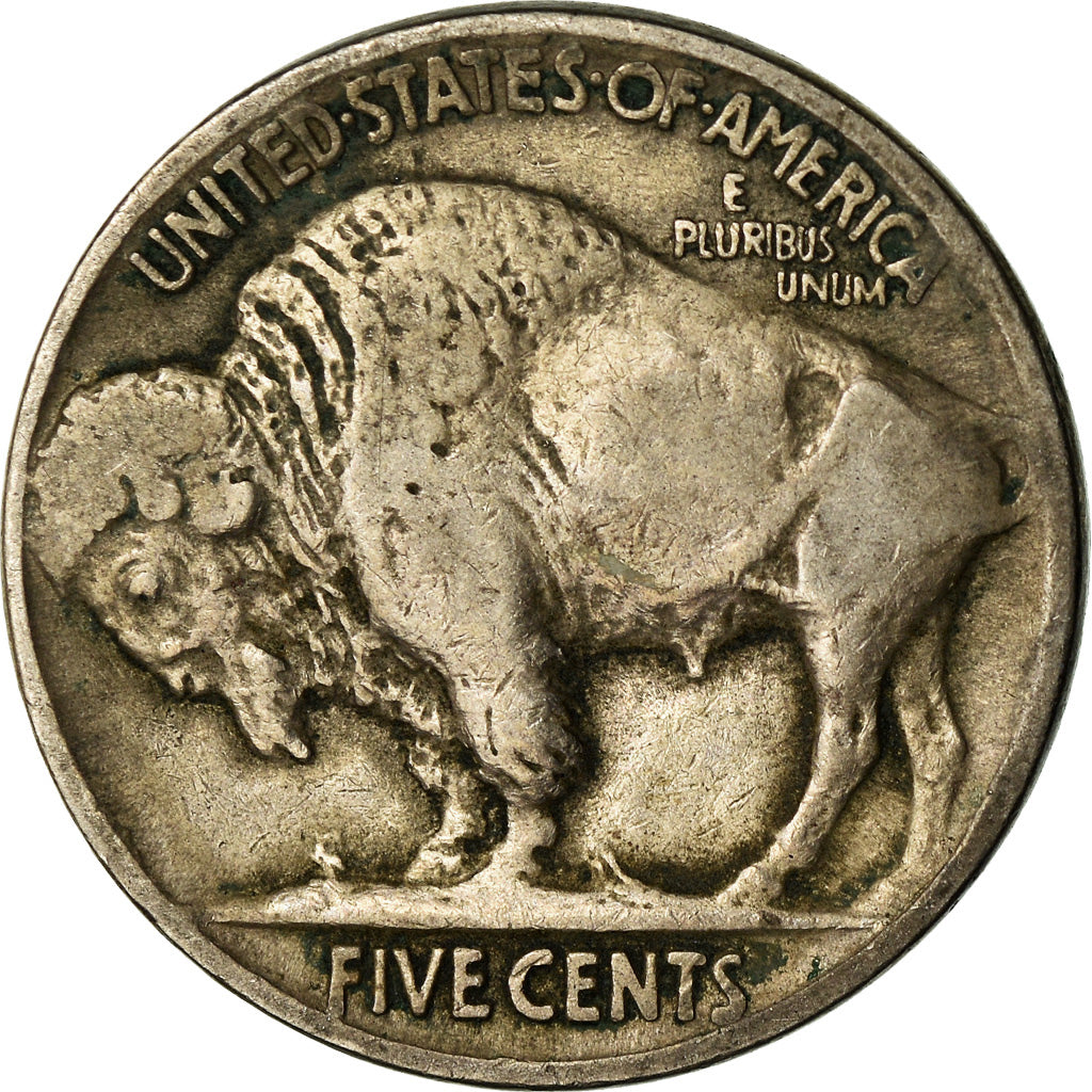 Coin, United States, Buffalo Nickel, 5 Cents, 1923, U.S. Mint, Philadelphia