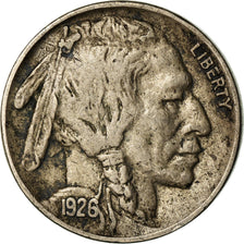 Coin, United States, Buffalo Nickel, 5 Cents, 1926, U.S. Mint, Philadelphia