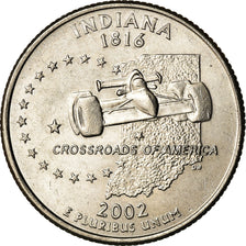 Coin, United States, Indiana, Quarter, 2002, U.S. Mint, Denver, AU(55-58)