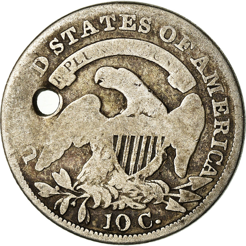 Coin, United States, Liberty Cap Dime, Dime, 1834, U.S. Mint, Philadelphia