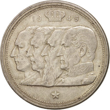 Coin, Belgium, 100 Francs, 100 Frank, 1948, EF(40-45), Silver, KM:139.1