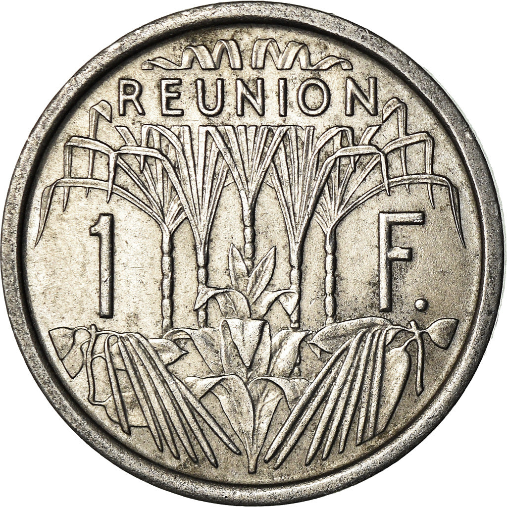 Coin, Réunion, Franc, 1973, EF(40-45), Aluminum, KM:6.1