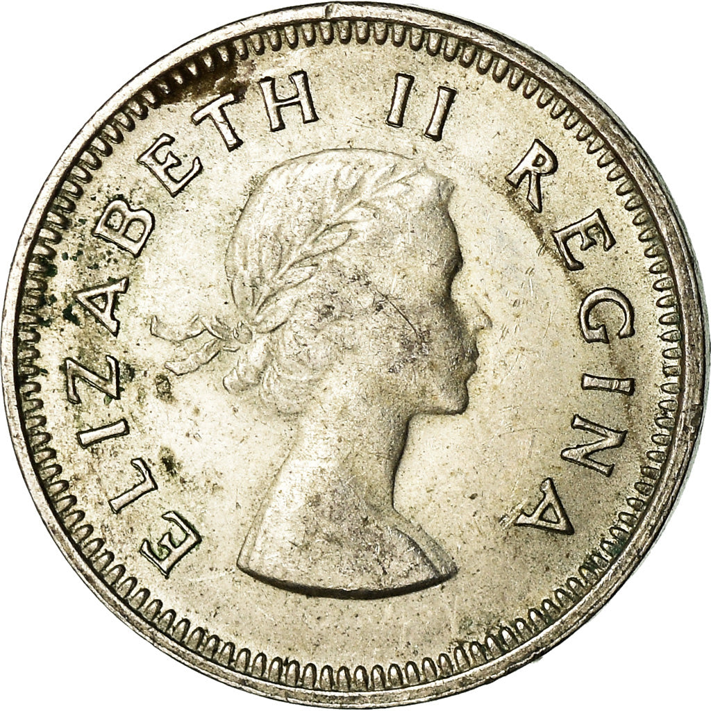 Monnaie, Afrique du Sud, Elizabeth II, 3 Pence, 1956, TTB, Argent, KM:47