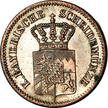 Münze, Deutsch Staaten, BAVARIA, Ludwig II, Kreuzer, 1869, SS, Silber, KM:873