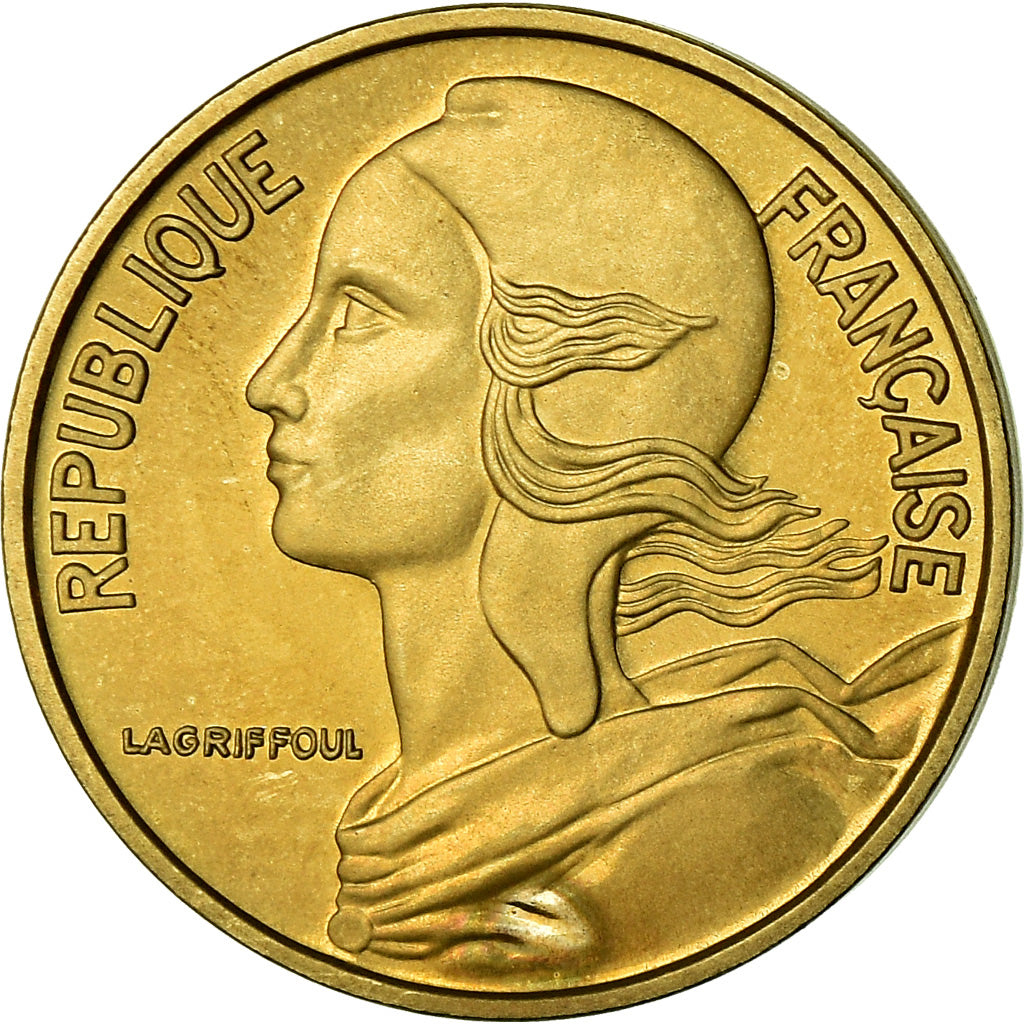 Moneta, Francia, Marianne, 5 Centimes, 1975, Paris, FDC, Alluminio-bronzo
