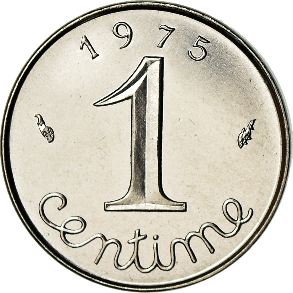 Münze, Frankreich, Épi, Centime, 1975, Paris, STGL, Stainless Steel, KM:928