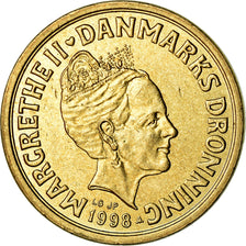Moneda, Dinamarca, Margrethe II, 10 Kroner, 1998, Copenhagen, EBC, Aluminio -