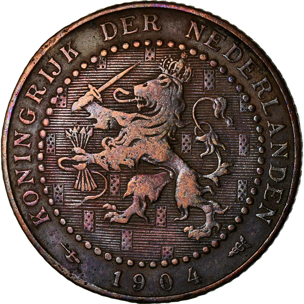 Munten, Nederland, Wilhelmina I, Cent, 1904, ZF, Bronze, KM:132.1