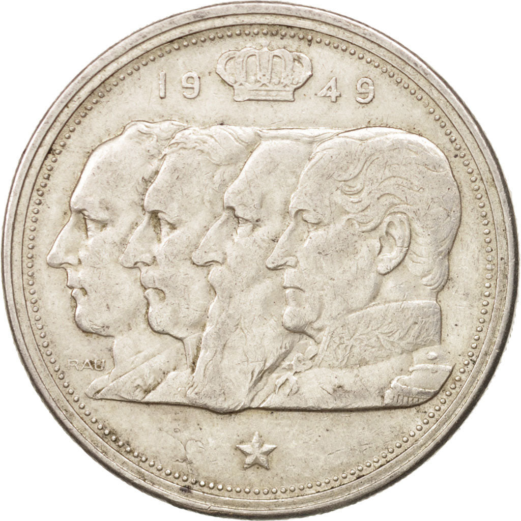Belgium, 100 Francs, 100 Frank, 1948, EF(40-45), Silver, KM:139.1