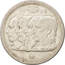 Belgium, 100 Francs, 100 Frank, 1948, EF(40-45), Silver, KM:139.1