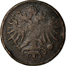 Moneda, Estados italianos, LOMBARDY-VENETIA, Soldo, 1862, Venice, BC+, Cobre